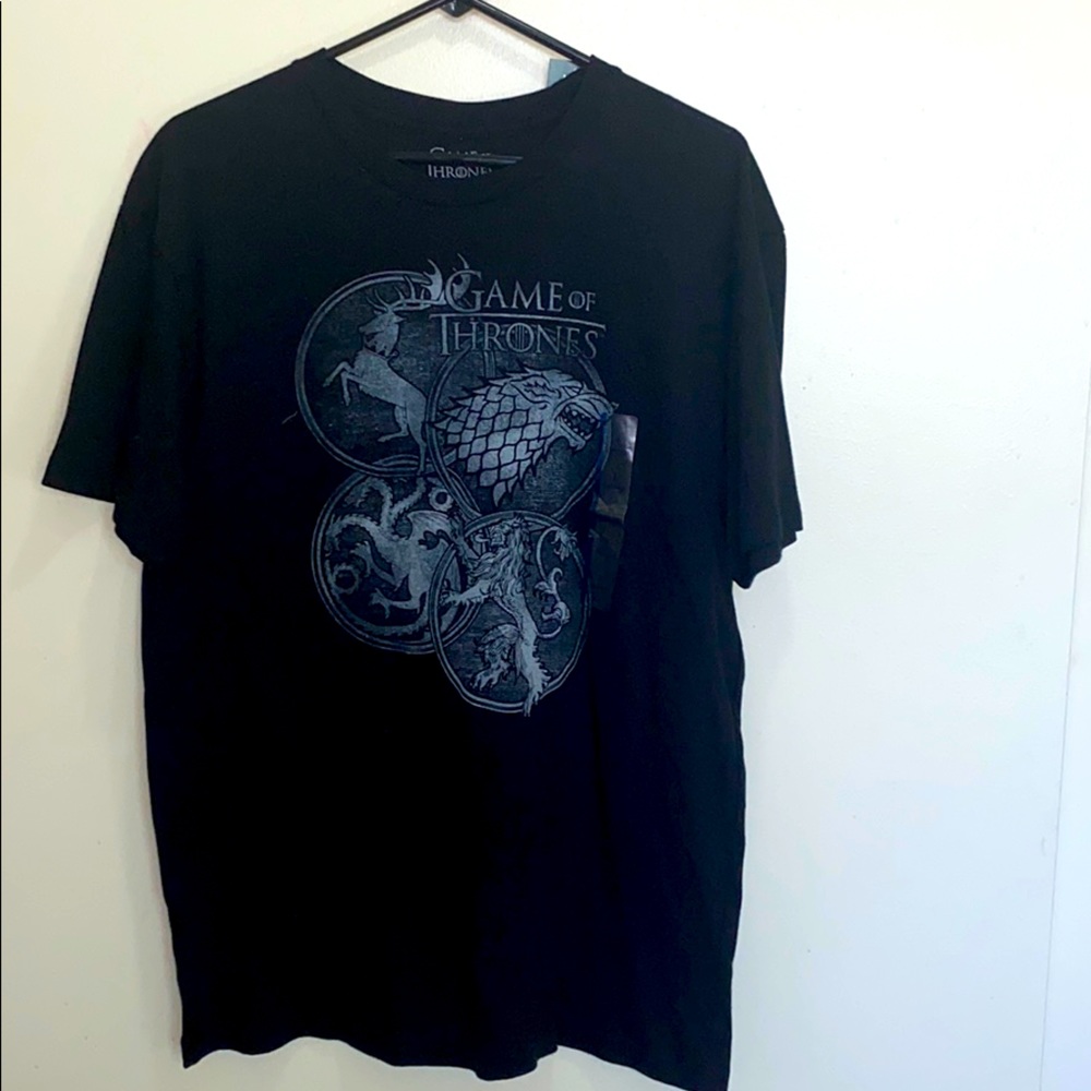 NWT Game Of Thrones Black T-Shirt Large